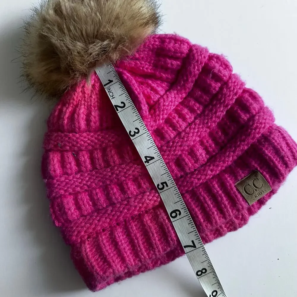 C.C. knit pom beanie kids